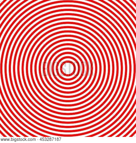 Concentric Radial Circles, Rings Design Element Icon