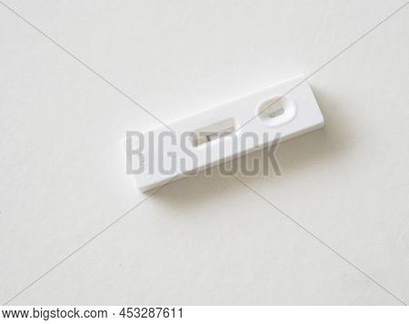 Atk Antigen Test Kit Covid-19 Virus Test On White Background