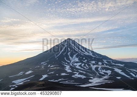 Koryaksky Volcano, Kamchatka Peninsula, Russia. An Active Volcano 35 Km North Of The City Of Petropa