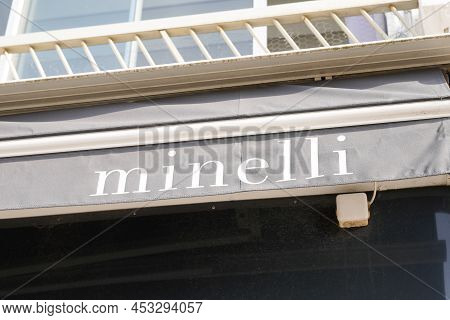 Bordeaux , Aquitaine  France - 04 20 2022 : Minelli Shop Brand Logo And Sign Text On Facade Footwear
