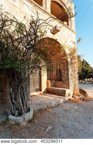 The Territory Of Filerimos Monastery On The Island Of Rhodes In Greece