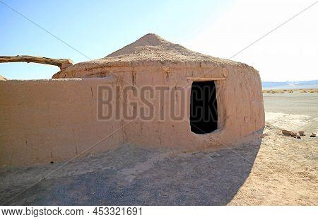 Ancient Circular Mud Huts Of Aldea De Tulor Village, San Pedro De Atacama, Antofagasta Region Of Nor