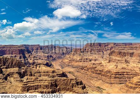 Guano Point At Grand Canyon West Rim In A Sunny Day, Usa