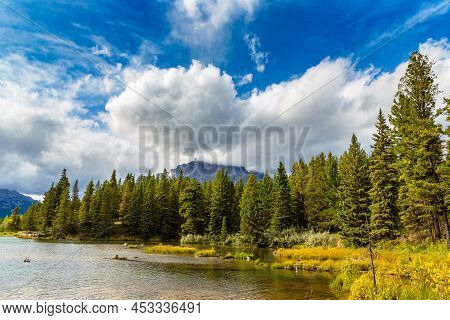 Johnson Lake In Banff National Park, Canada