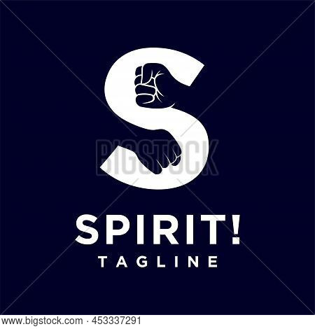 Spirit Logo With Hand Concept, Spirit Logo