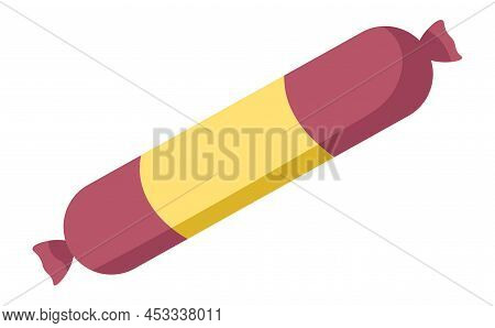 Sausage Pork Or Poultry Meat Base Meal Vector