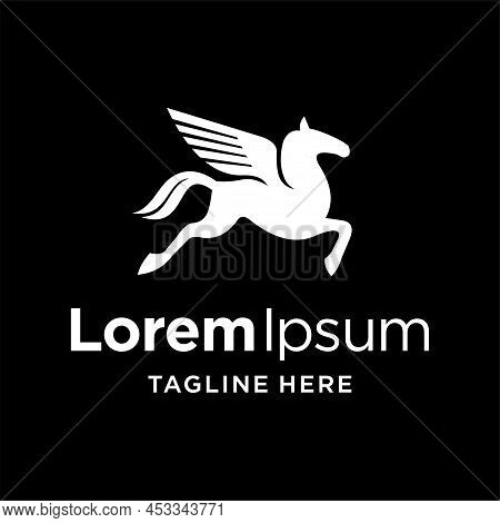 Pegasus Logo With Simple Concept, Pegasus Logo