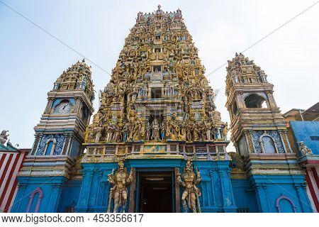 Sivasubramania Swami Kovil Hindu Temple In Colombo In A Sunny Day, Sri Lanka