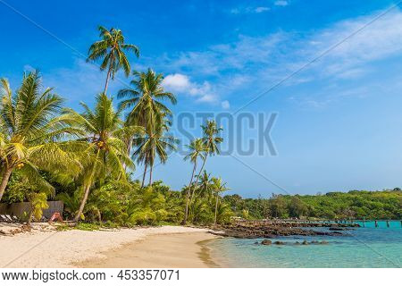 Beach At Koh Kood Island, Thailand In A Sunny Day