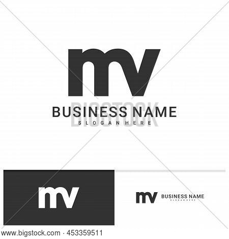 Initial M V Logo Vector Template, Creative M V Logo Design Concepts