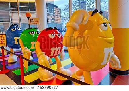 London, United Kingdom, February 8, 2022: M Ms.m M Store In London