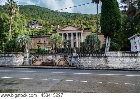 Abkhazia, September 29, 2019: Winter Theatre In Gagra, Abkhazia, Caucasus