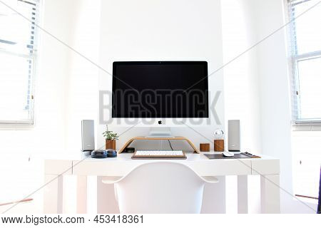 Workplace With Computer And Laptop On The Table