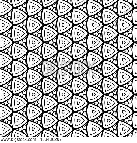 Seamless Abstract Background With Triangular Tiles. Vector Illustration