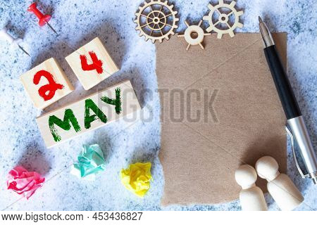 May 24, Cover Natural Calendar, Appointment Date Design.
