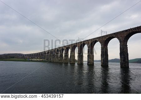 Royal Border Bridge, Crossing The Tweed At Berwick