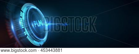 Plm Product Lifecycle Management System Technology Concept. Technology, Internet And Network Concept