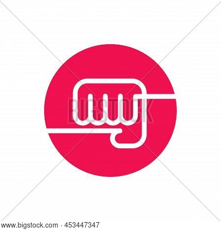 Fist Logo Design Template Elements, Martial Arts Icon, Punch Symbol Vector
