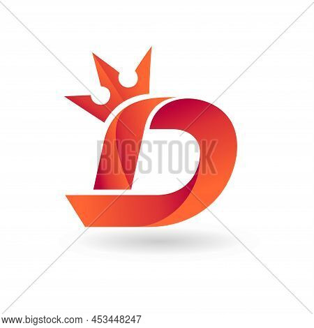 Letter D Logo With Crown Concept, Letter D Logo