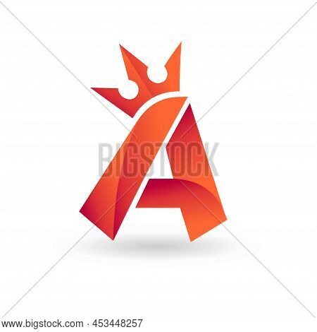 Letter A Logo With Crown Concept, Letter A Logo