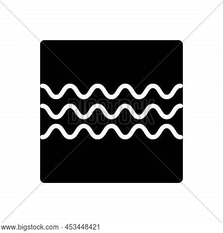 Black Solid Icon For Frequency Recap Amplifier Wave Sound Waveform Music