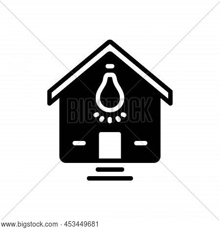 Black Solid Icon For Utilize Apply Electricity Light Utility House Service