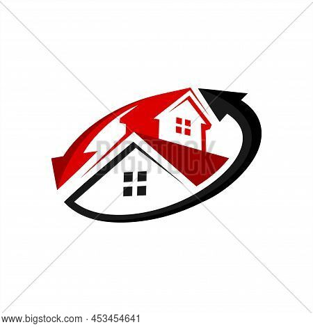 House Service Logo With Repair Concept, House Service Logo