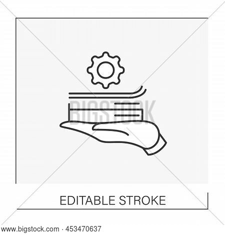 Documents Line Icon.business Financial Papers.tax Optimization And Refund. Freelance Concept.isolate