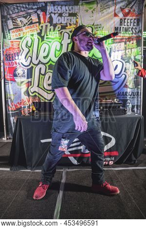Livonia, Michigan -usa- April 23, 2022: Redd Performing Live At Astronomicon 5