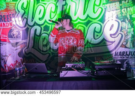 Livonia, Michigan -usa- April 23, 2022: Redd Performing Live At Astronomicon 5