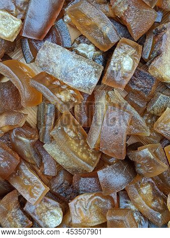 Krecek Jangek Dorokdok, Raw Cowhide Crackers, Rambak Cracker Texture Background