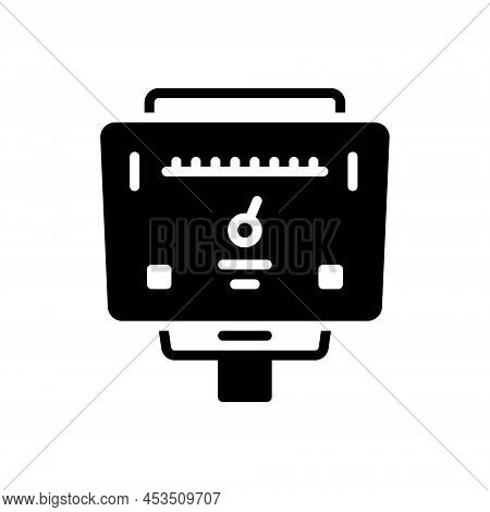 Black Solid Icon For Kw Weight Scale Measurement Instrument Kilograms Weighing-machine
