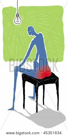 Hromada bolestivé vektorové ilustrace