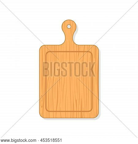 Cut Board. Wooden Cut Board For Chop, Pizza And Meat. Wooden Kitchen Plank. Wood Texture For Cooking