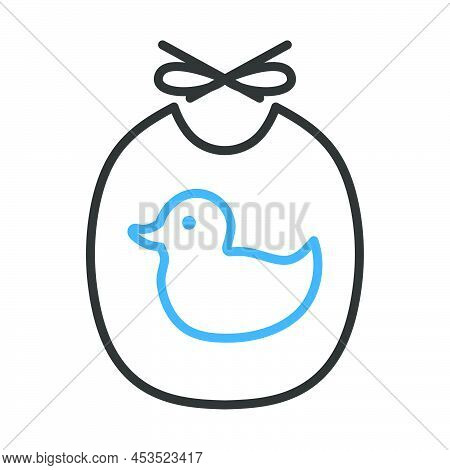Bib Icon. Editable Bold Outline With Color Fill Design. Vector Illustration.
