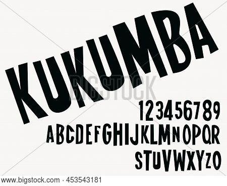 Hand Drawn Funny Comic Font. Good Mood And Children's Party Inspired This Font. Textured Unique Brus