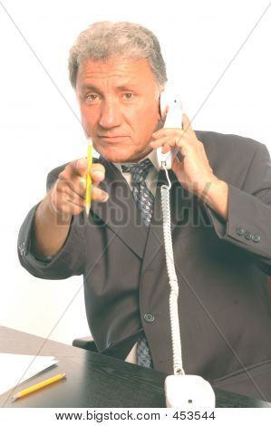 Üzletember, a telefon