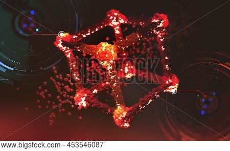 5g Mobile Technologies. Internet Communication And Data Transmission. 3d Illustration Of High-tech H