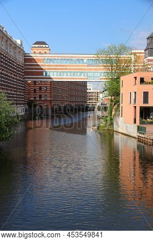 Plagwitz District In Leipzig, Germany. Plagwitz Former Industrial Area - Old Brick Factories And War
