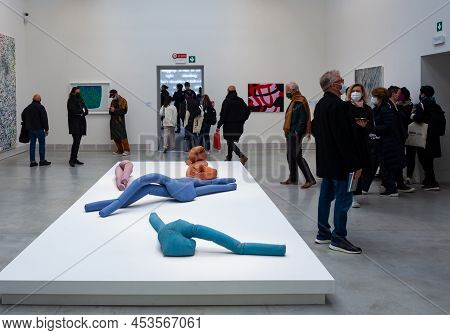 Venice, Italy - April 20: Installation Titled The Jumpsuit Theme By Sara Enrico At The 59th Internat