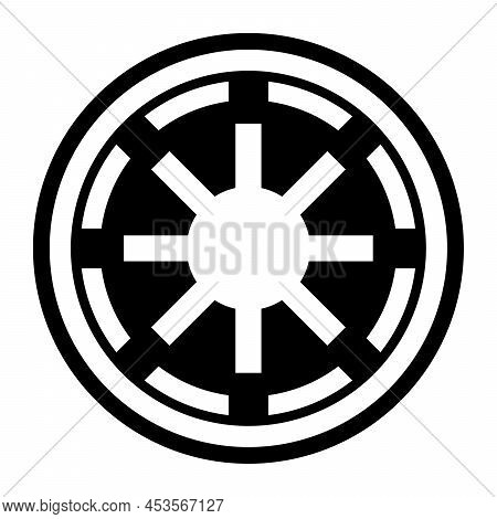 Galactic Empire Symbol Icon Illustration With A White Background