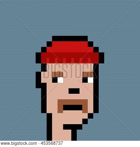 Illustration Graphic Of Colorful Nft Cryptopunk. Set Of Nft Cryptopunk. Filled Line Icon. Illustrati
