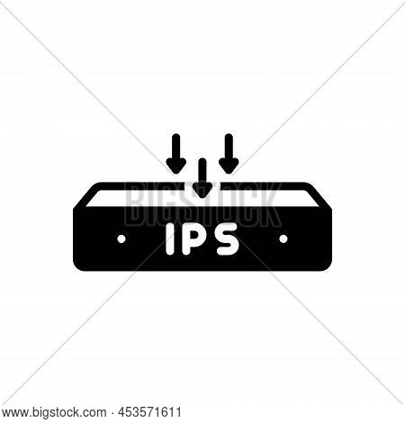 Black Solid Icon For Ips Management Network Proxy Http Protocol Upload Database Device
