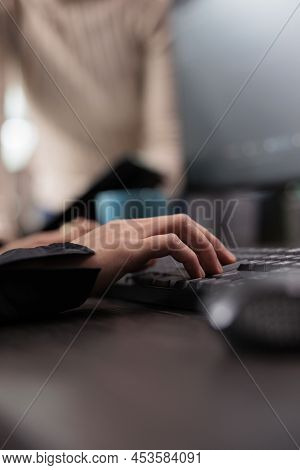 System Developer Writing Lines Of Codes In Order To Build A Anomaly Analyser For Database. Cyber Sec