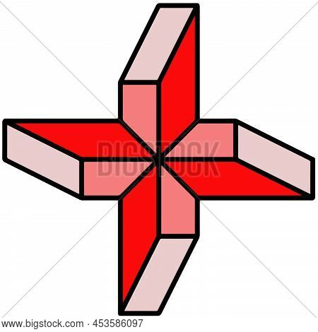 Vector Image Of A Geometric Abstract Figure
Star Made Up Of Rectangles