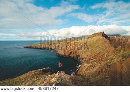 Passionate Traveller And Hiker Discovers The Beauty Of The Ponta De Sao Lourenco Area On The Island 