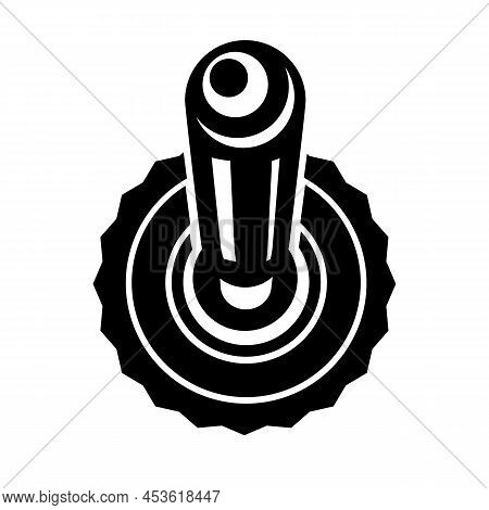 Toggle Switch For On And Off Retro Device. Mechanism Simple Style Detailed Logo Icon Vector Illustra