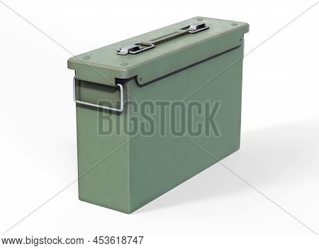 Scattered Pistol Rounds With The Bullets Still In Their Shells 3d Render