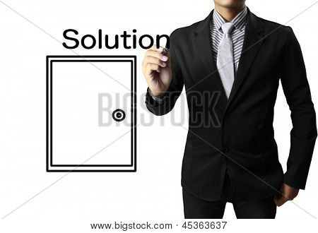 Käden piirustus ratkaisu luonnoslehtiöstä