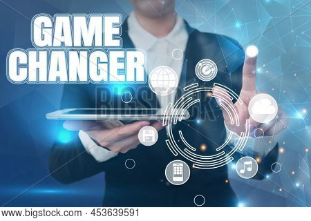 Sign Displaying Game Changer. Concept Meaning Sports Data Scorekeeper Gamestreams Live Scores Team A